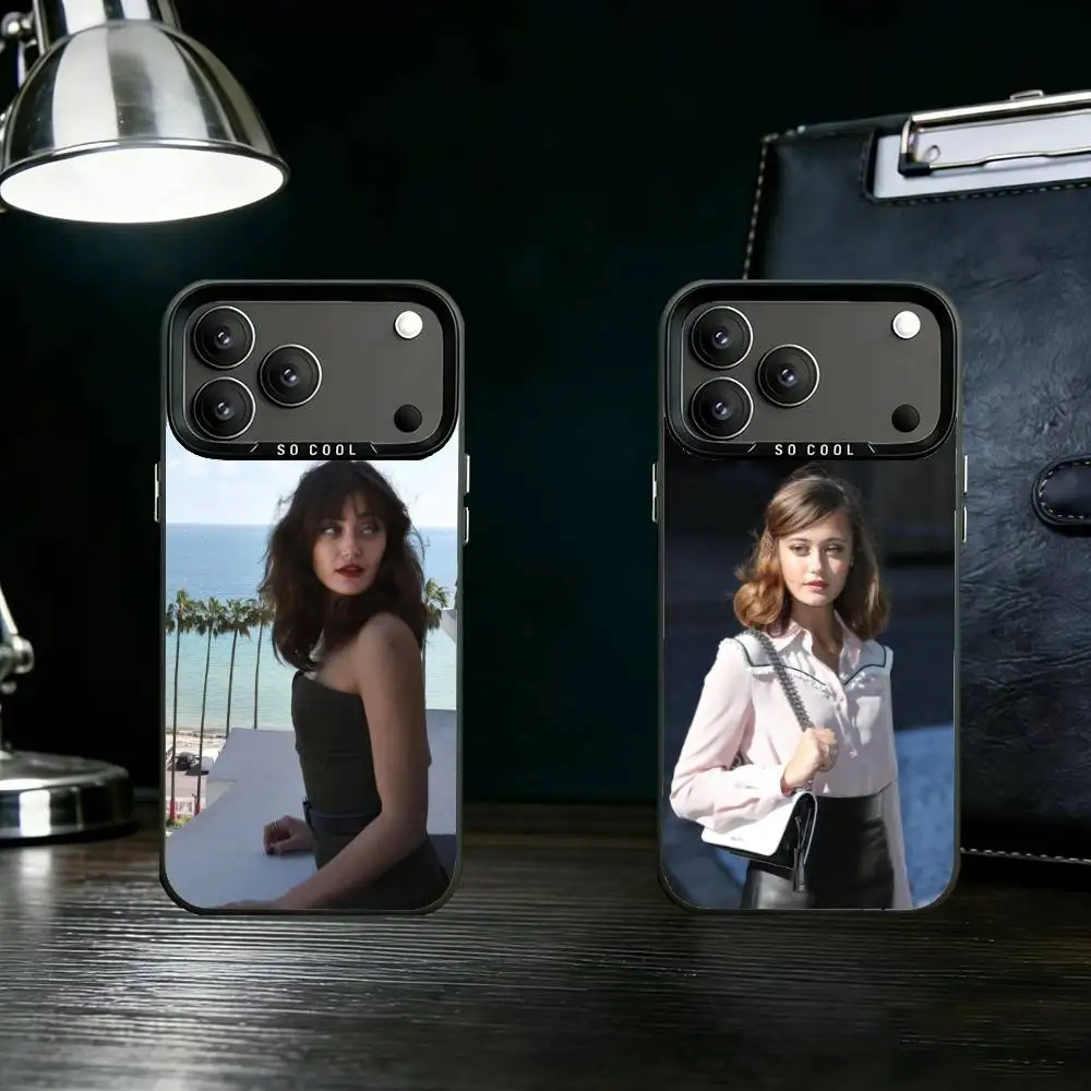 

Ella Purnell Xelia Mendes-Jones Phone Case For iPhone 17,16,15,14,13,12,11,Pro Max,Plus Candy Silver Cover