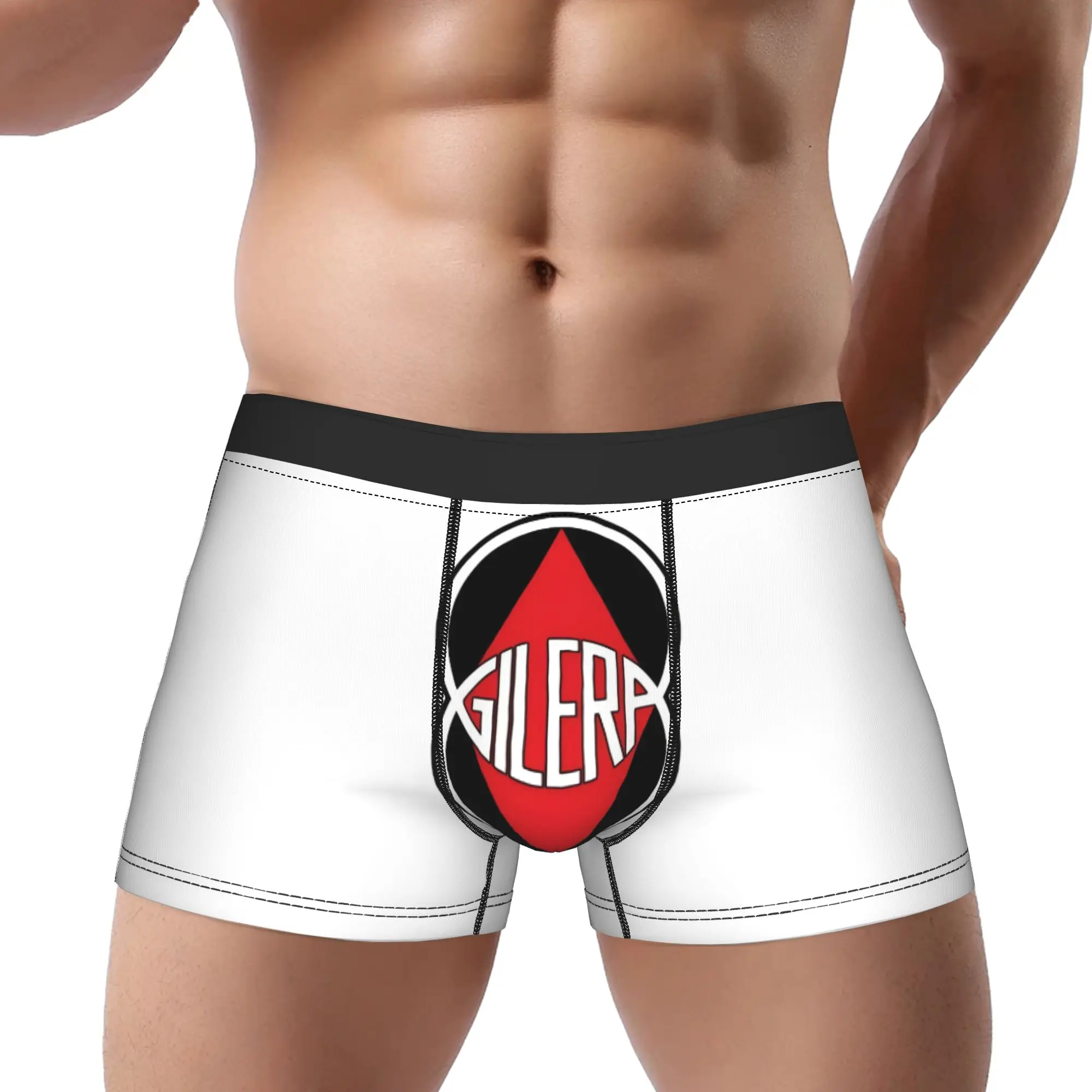 

Gilera Underpants Breathbale Panties Man Underwear Gilera Print Shorts Boxer Briefs