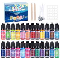 20/24Colors Candle Dyes Pigment Set Soap Liquid Colorant Pigment Set DIY Candle Making Supplies Soap Soy Wax Dye Candles Pigment
