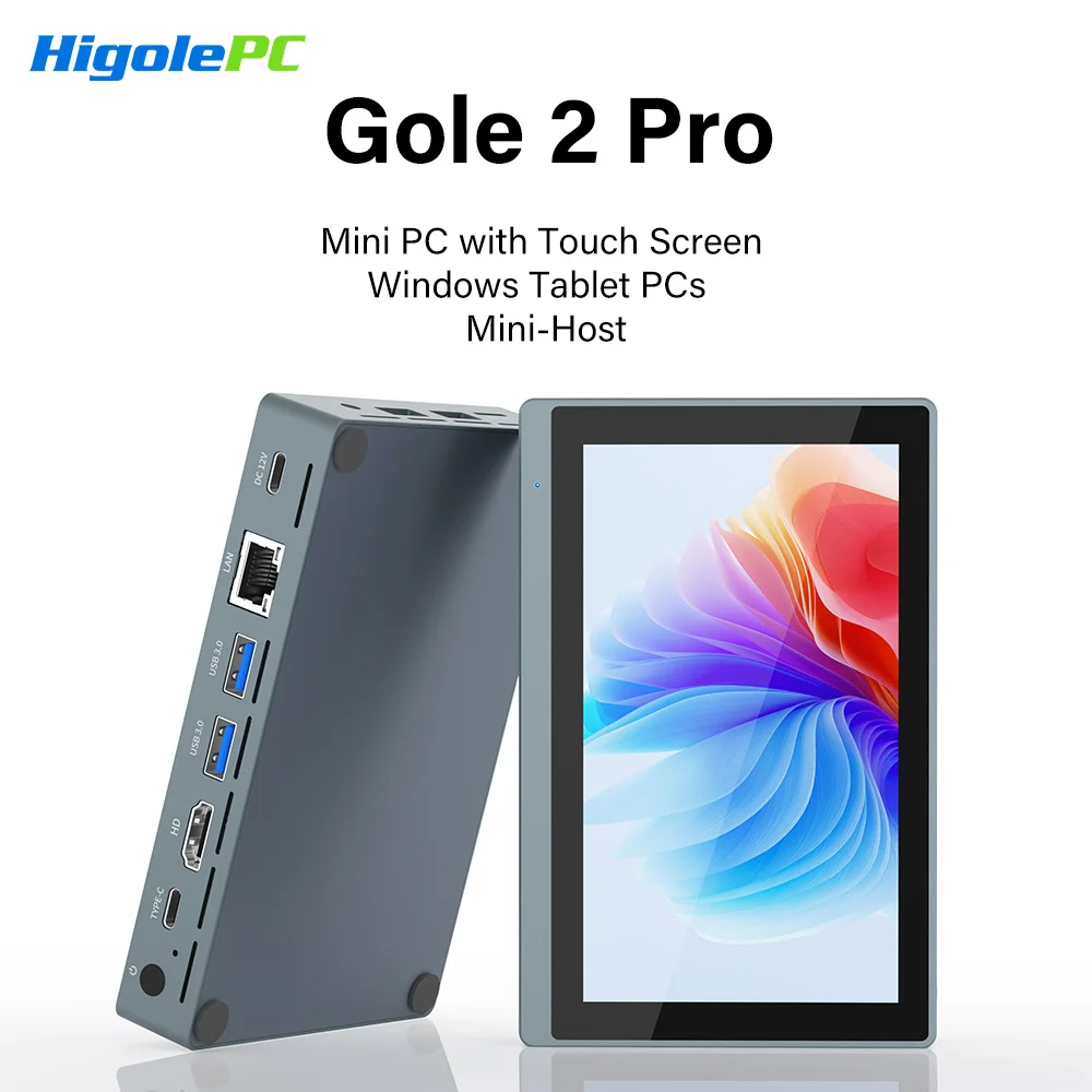 Higole Gole 2 Pro 5.5'' Intel N5095 Mini PC Windows 11 WiFi5 BT5.0  8/16GB 256GB Touch Screen 4K Desktop Computer Windows Tablet