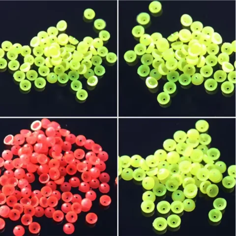 100 개 하프 라운드 스토퍼 비즈 바다 낚시용 플로팅 태클 액세서리 도구