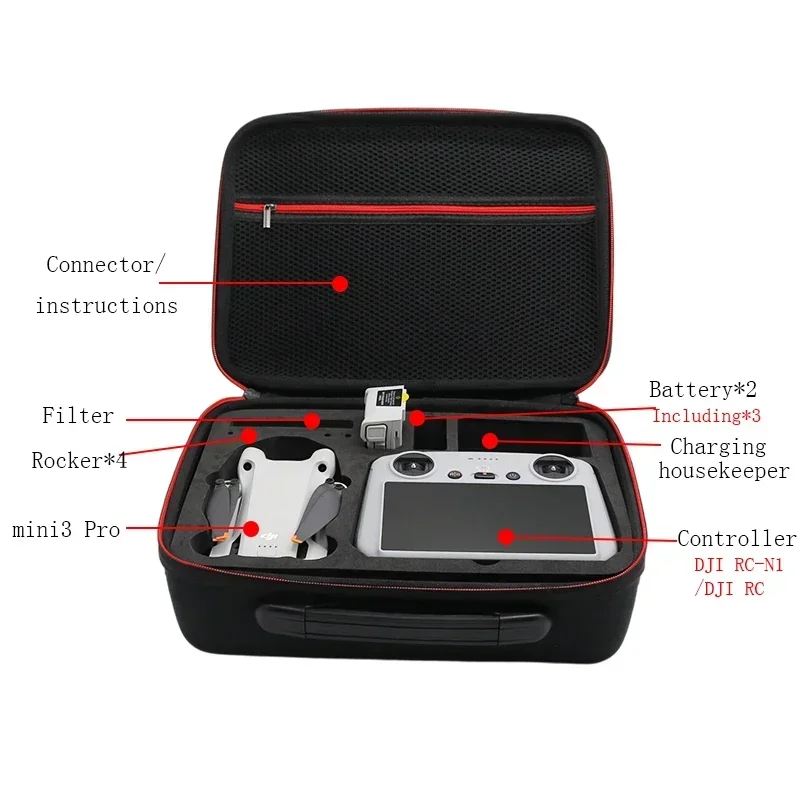 Adatto per DJI Mini 3pro Drone valigia accessori per borse zaini rigidi impermeabili Dji Mavic Storage Case Box borse Mini Box