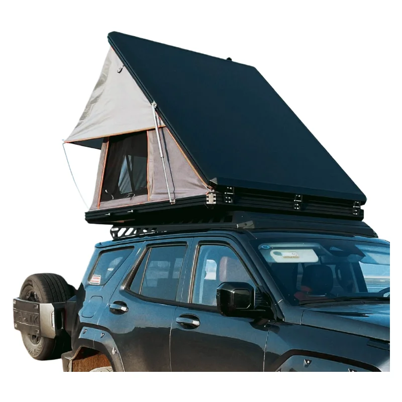 Hard Shell Roof Top Tent Double Layer 2-3 Person All Season Quick Automatic Setup UV50+ Sun Rain Proof Oxford Aluminum Alloy