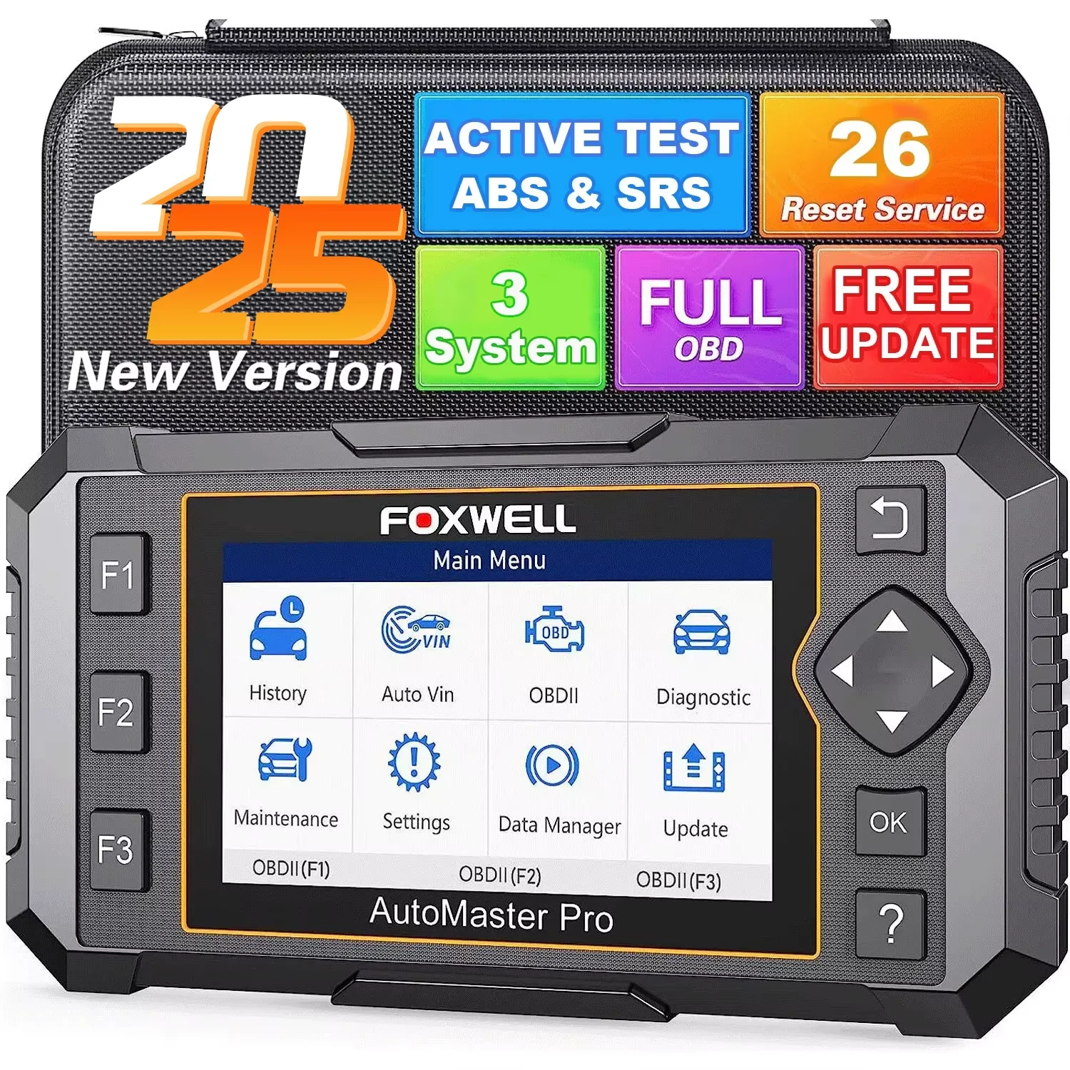 

Автомобильный сканер OBD2 FOXWELL NT650 Pro SAS A/F OIL EPB BRT TPS 26+ Сброс двунаправленный автоматический диагностический инструмент Обновление Wi-Fi