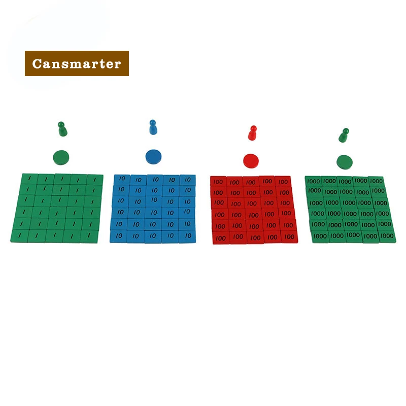 Juguetes de madera Montessori para bebés, juego de sellos de edición diferente, etiquetas de madera, matemáticas, aprendizaje temprano, juguetes educativos para niños