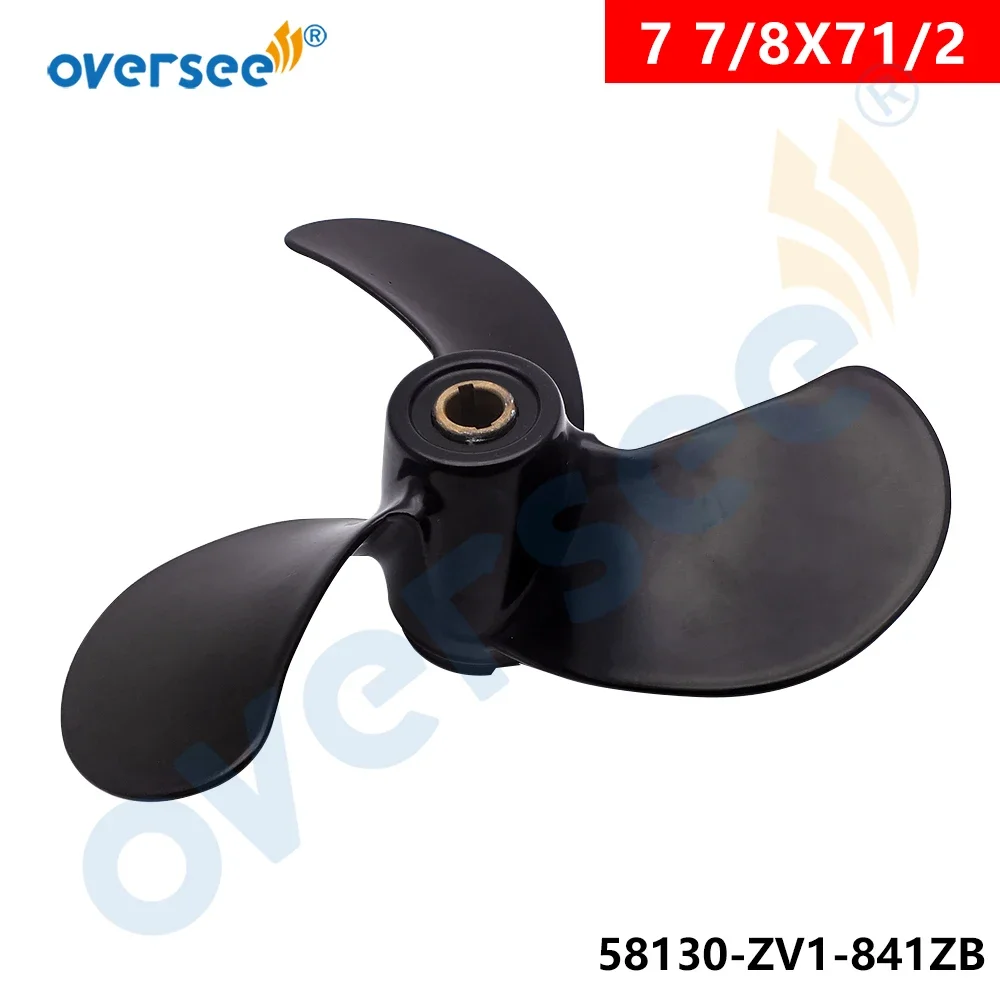 For Honda Outboard BF5A Aluminium Outboard Propeller 4.5/5hp (7 7/8 x 7 1/2)  58130-ZV1-841ZB