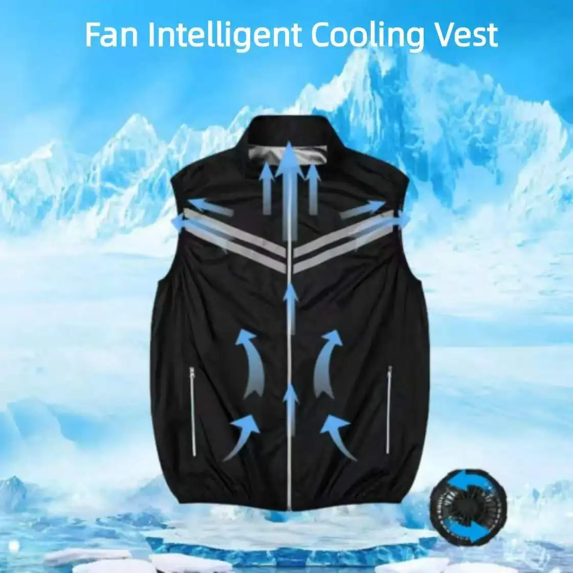 Summer Air-Conditioning Uniform with Fan Cooling Workwear, Outdoor Cooling and Breathable Vest