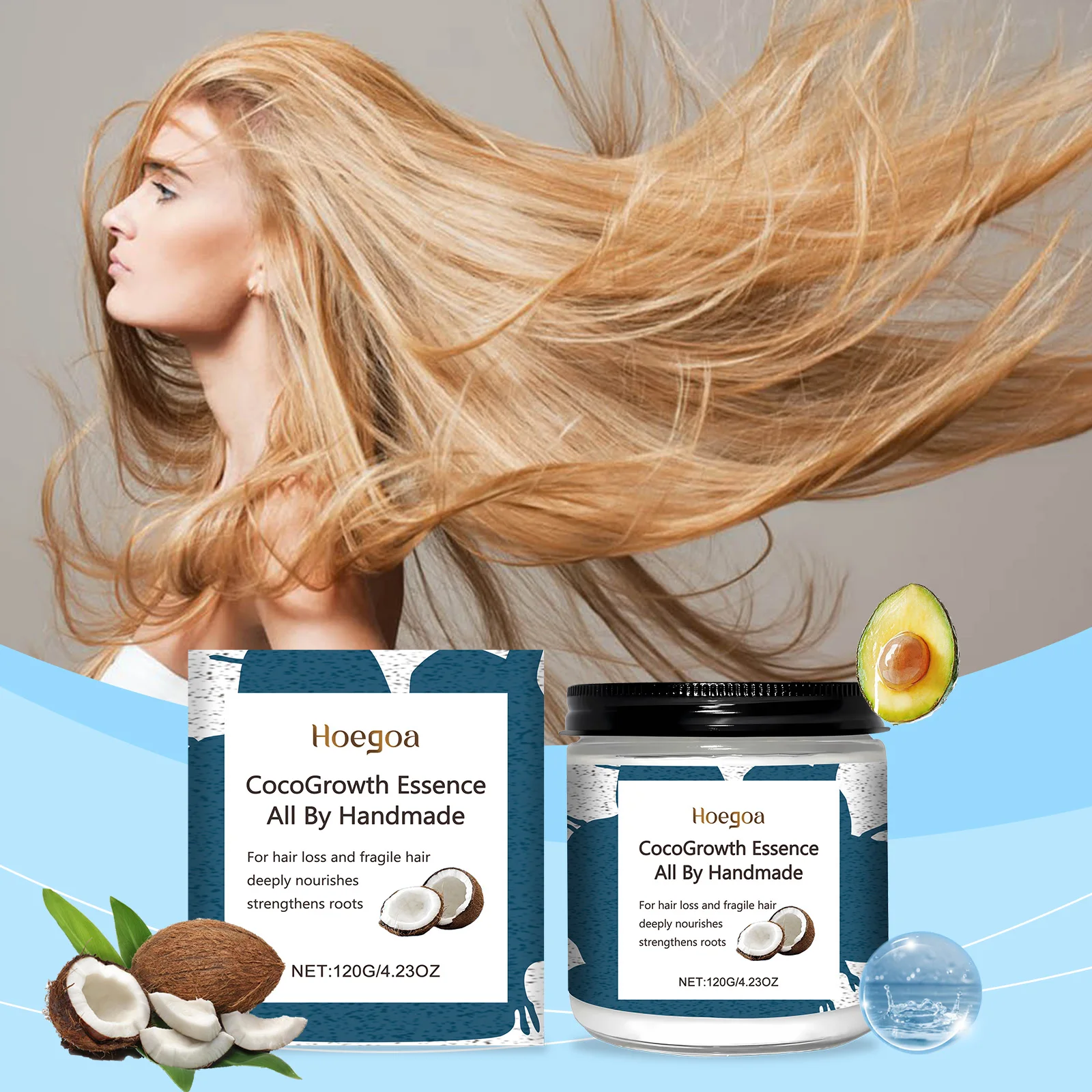 120ml Coconut Oil Hair Mask Magic 7 Seconds Repair Damaged Dry Frizzy Hair Reduce Hair Breakage Nourishes Smooth Silky Hair Care