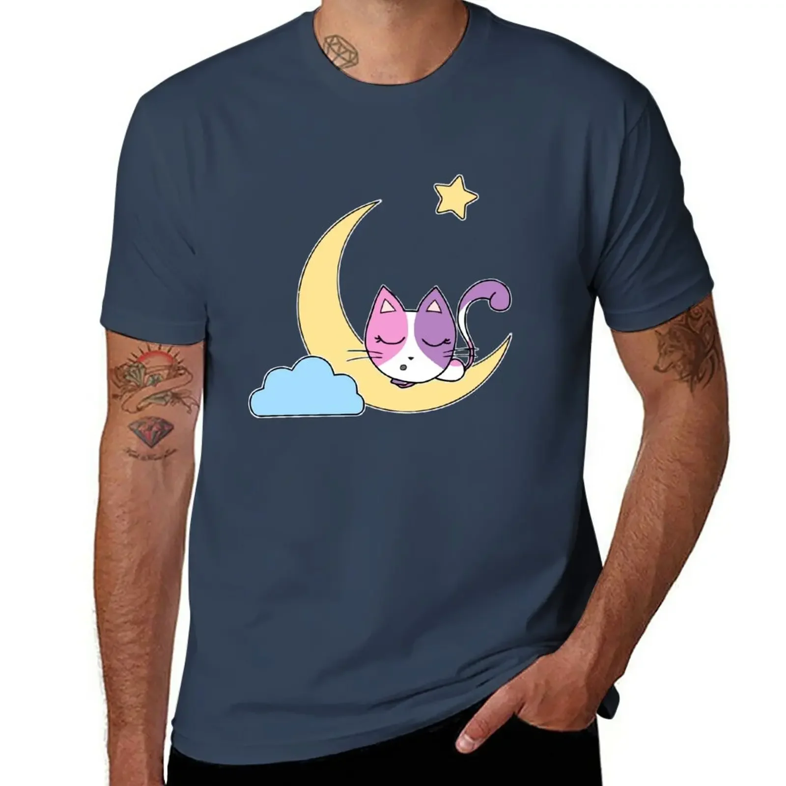 

Aphmau Moon Cat Pyjama T-Shirt graphics customs Men's clothing