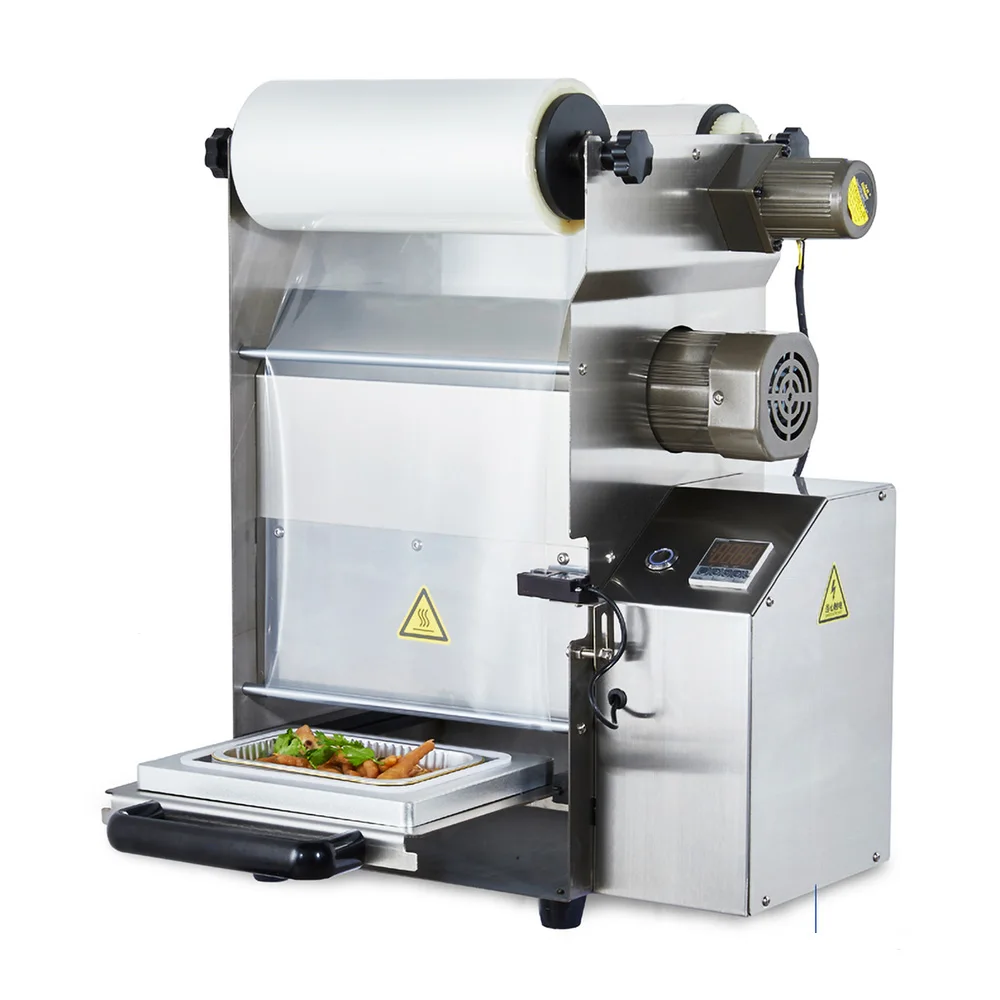 DQ250T Easy Operated Food Packaging Machine Semiautomatic Plastic Tray Sealer Tofu  Sealing 