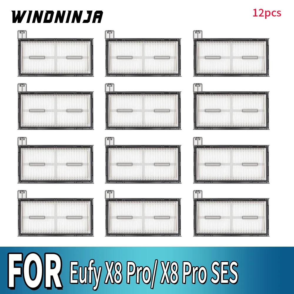 Waschbarer HEPA-Filter für Eufy X8 Pro X8 Pro SES Roboterstaubsauger Ersatz-Staubfilterelement Zubehör Ersatzteile