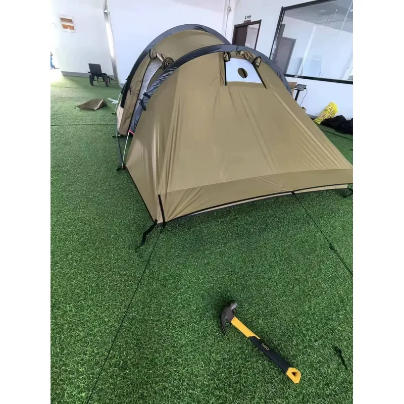 Large Family Camping Tent Waterproof UV Protection Portable Tunnel Shelter for Outdoor Hiking Thickened Fabric Multi Person