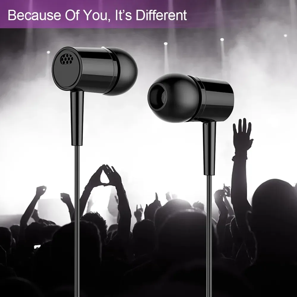 New 3.5MM Jack In-Ear Wired Earphone Wired Headphone With Mic 3.5MM Headset Phone Computer Aux Earphones Earbuds