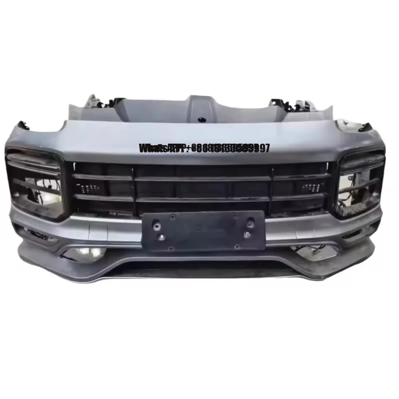 

New Condition Front Bumper Assembly for Cayenne GTS 9Y0 9YA with Exhaust Cut-Outs Screw-On Attachment 1-Year Warranty