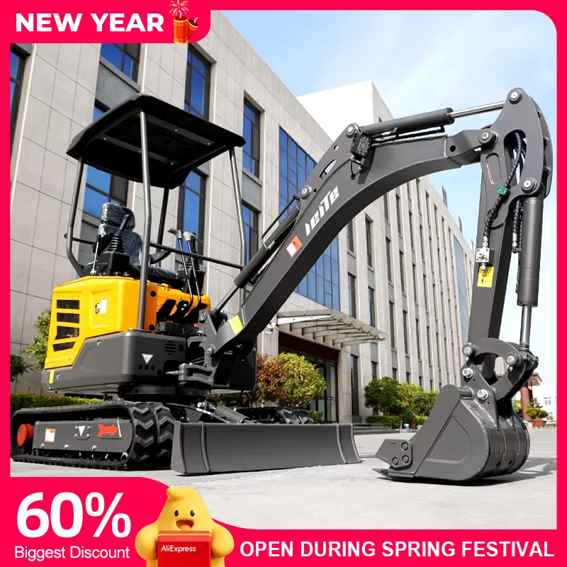 Customized Mini Excavator Bucket 2 Ton New Digger Excavators Factory Price New Crawler 1.6 Ton Minibagger