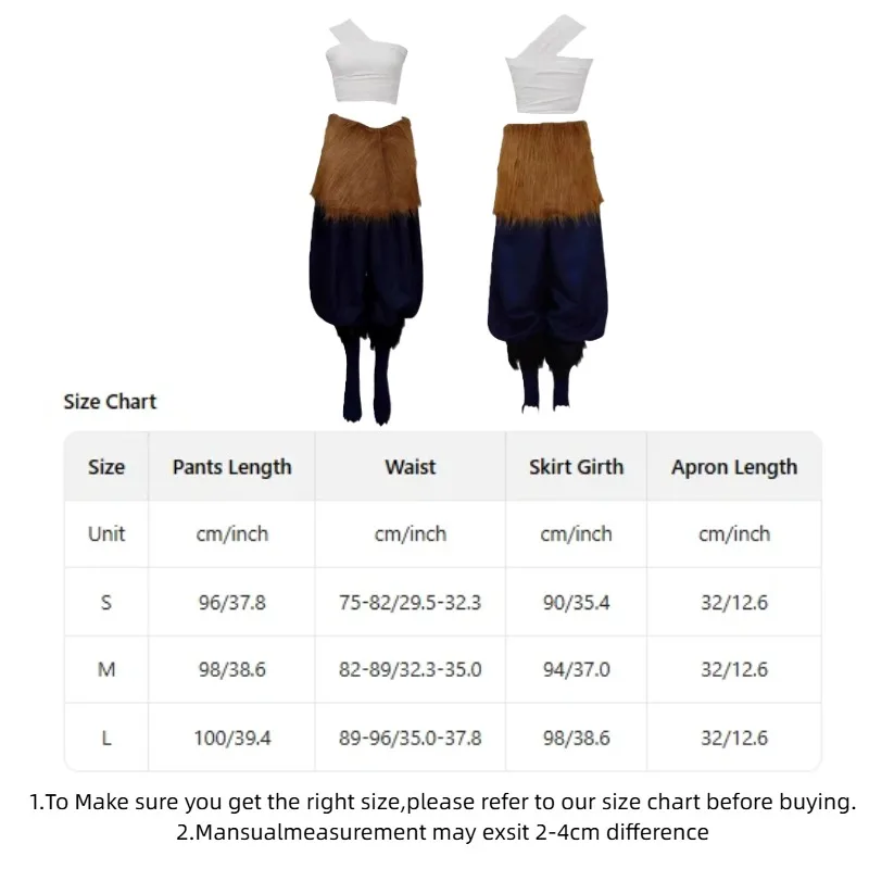 Hashibira Inosuke Cosplay Anime Costume Clothes Wig Mask Suit for Women Halloween Carnival Party Roleplay Outfit