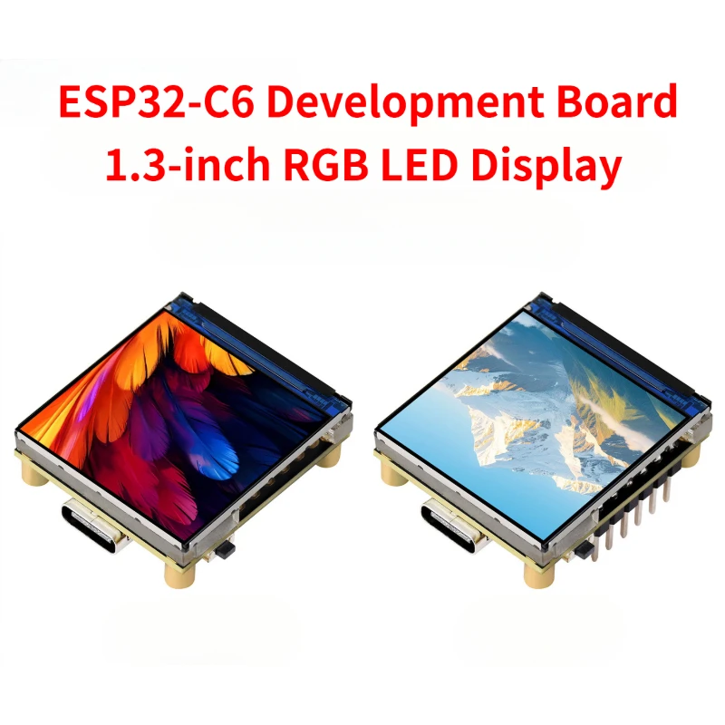 Waveshare ESP32-C6 Development Board 1.3-inch RGB LED Display ST7789 Support WiFi6 BLE5 Wireless IoT Module