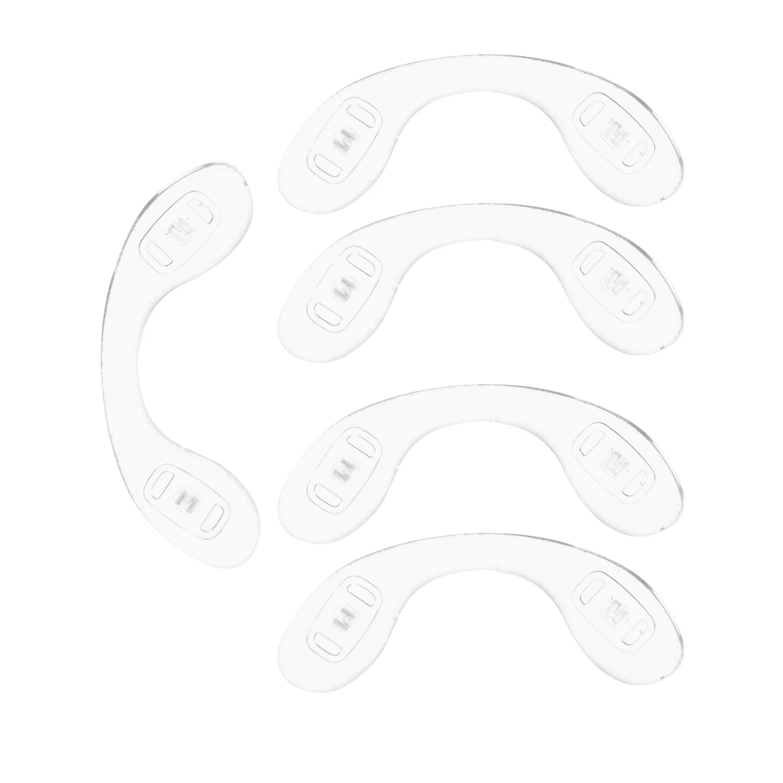 

5pcs Large Transparent Nose Pads Eyeglasses Anti Slipping for Child Adult Glasses Supplies Silicon Durability