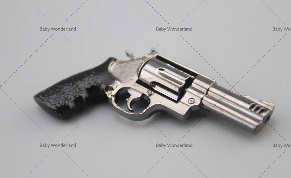 In Stock 1/12 Smith & Wesson Model 3 Mini Soldier Pistol Weapon Model Scene Props Fit 6\'\'Action Figure Body Suitable