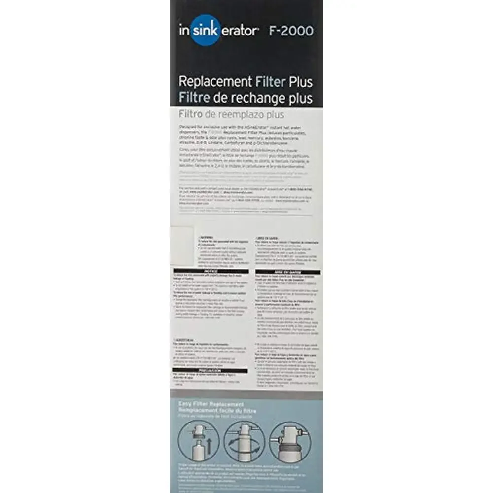 Water Filter Cartridge  F1000S System Reduce Contaminants Cleaner Healthier Water Easy Twist Replacement NSF Certified