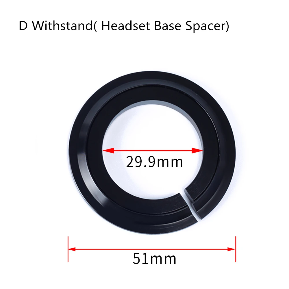 RISK Aluminum 1.5inch Bicycle Headset Base Spacers Crown Race for Straight / Taper Fork 30/39.8mm Bike Headsets Base Accessories