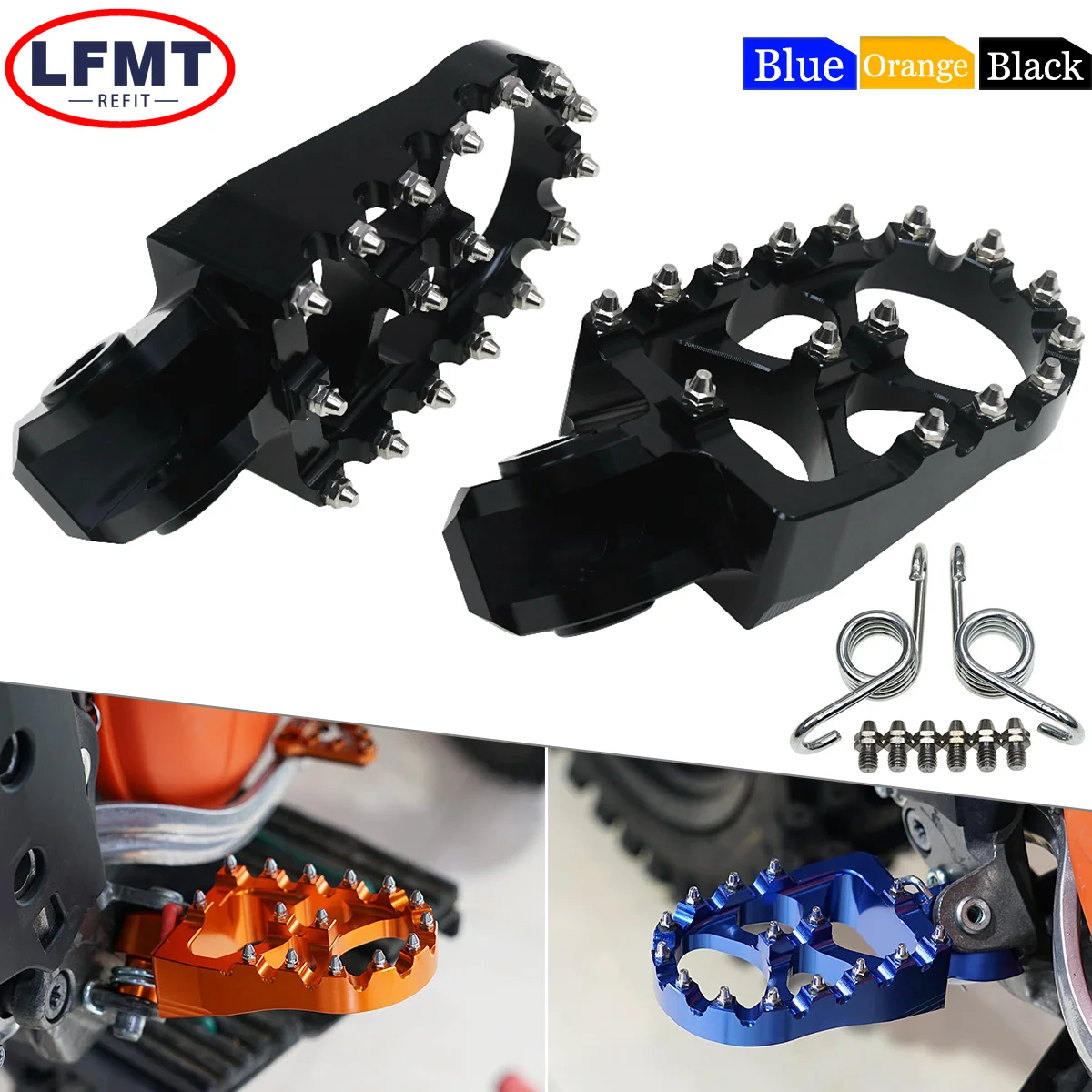 

For KTM 690 ENDURO SMC R SX EXC XC 1290 ADV S For BETA RR 2T 4T For HUSQVARNA 701 SM TC FX TE FE 300 Foot Pegs Foot Rests Pedals
