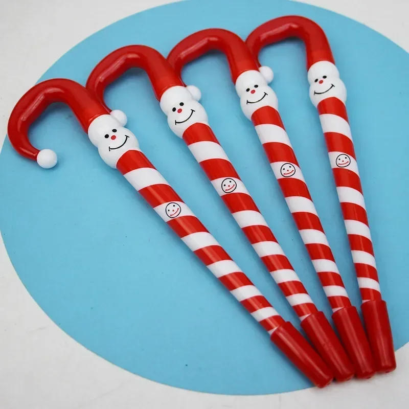 24pcs Christmas cartoon Christmas snowman umbrella ballpoint pen, cute prize gifts, stationery for primary school students