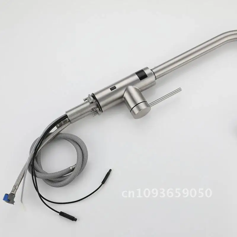 Out Infrared Motion Sensor Faucet Sink Pull Kitchen Down Hot Cold Mixer Sense Tap Swivel Touch Luxury Crane Steel Stainless 304