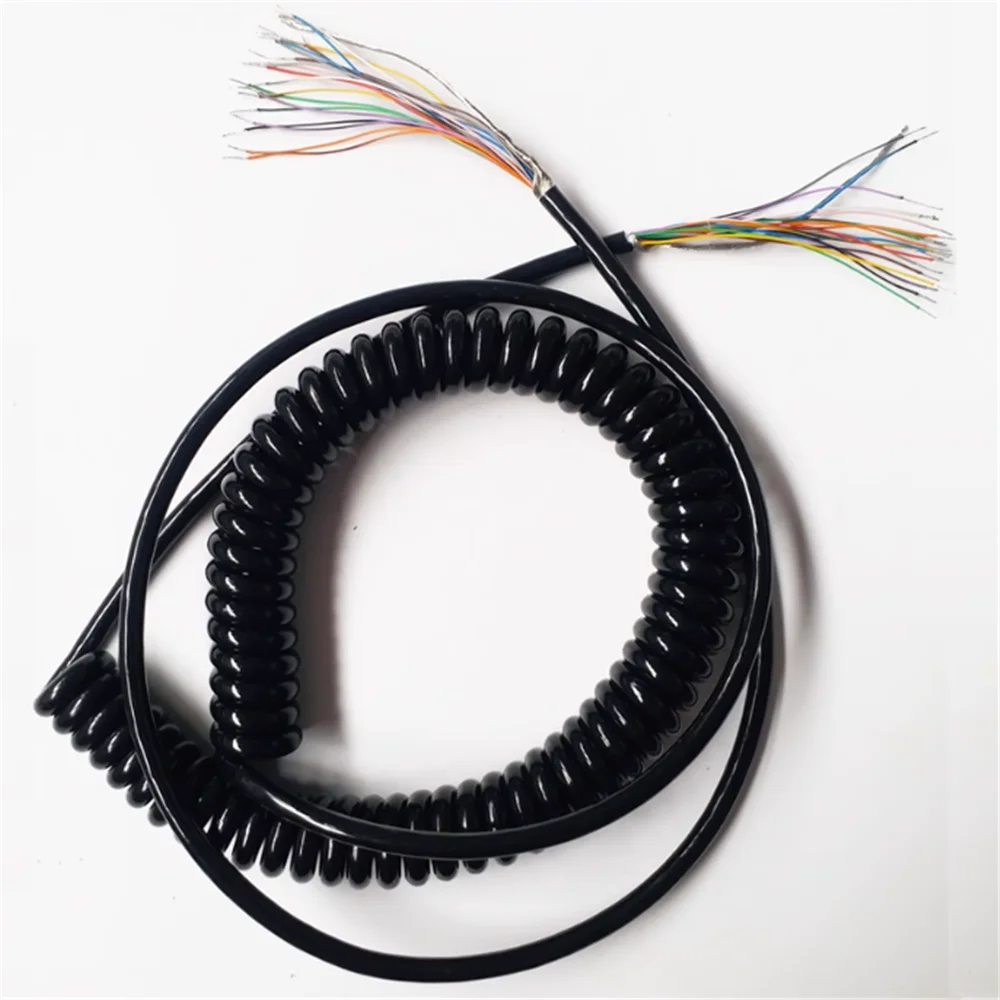 

Handwheel cable 16 21 Cores Spring Spiral Cable Coiled Cable for CNC Handheld Encoder Manual Pulse Generator MPG