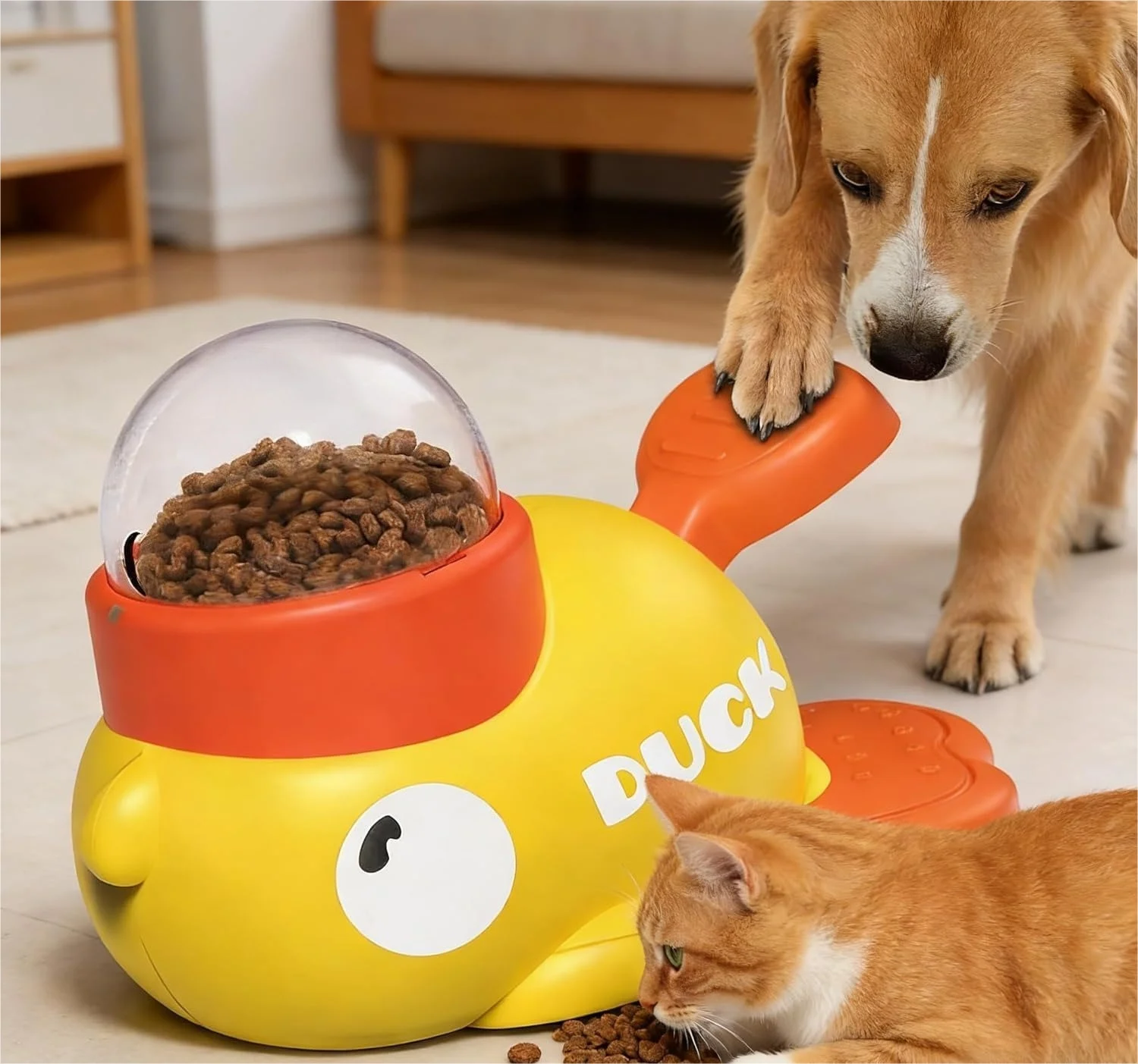 Pet snack distribution toy - interactive slow feeding puzzle toy, promoting healthy digestion and intelligence training