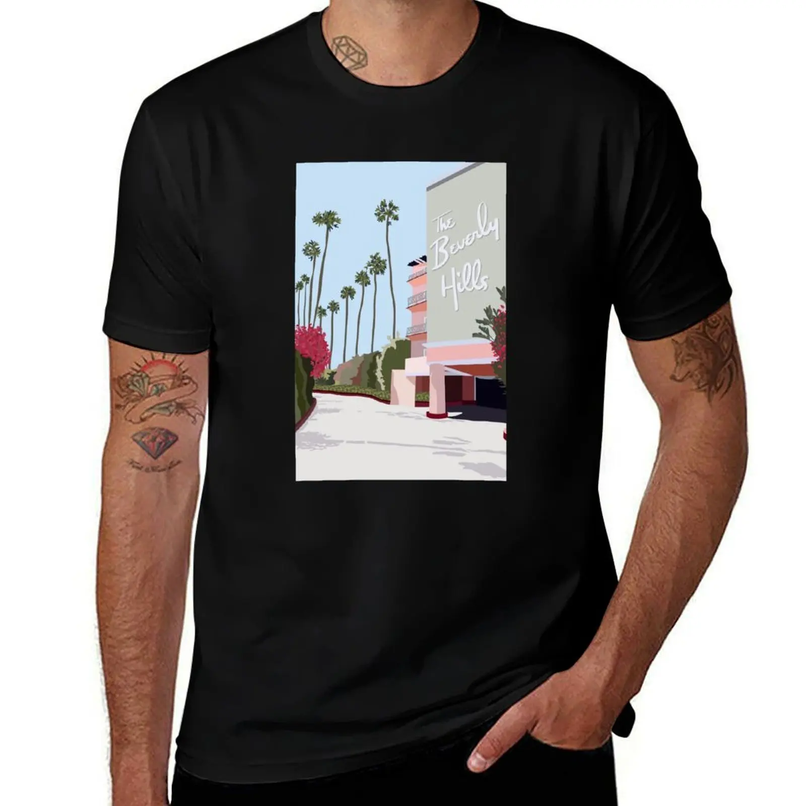 

The Beverly Hills Hotel T-Shirt Summer Holiday Casual Tee