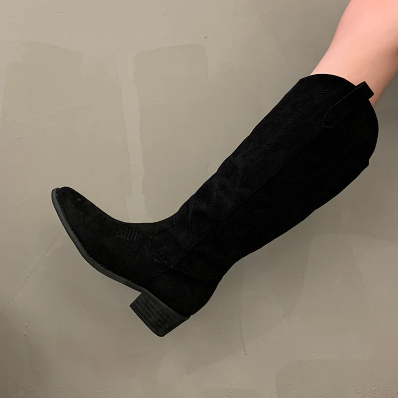 Shoes White Ankle Boots Round Toe Winter Footwear Luxury Designer Sexy Thigh High Heels High Sexy Boots-Women Low Autumn Cowboy