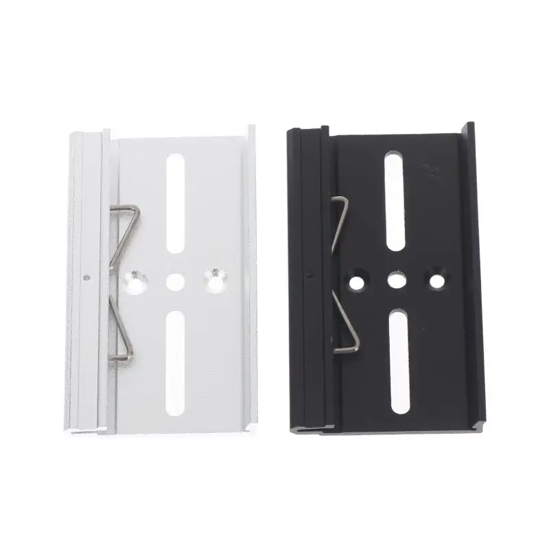New Sale 25MM 35MM 45MM Metal DIN Rail Fixed Clamp Clip Relay Mounting Buckle Simple Fixing Rack With Mounting Holes