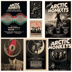 Rock Band Arctic Monkeys Good Quality Prints And Posters Kraft Paper Sticker DIY Room Bar Cafe Kawaii Room Decor