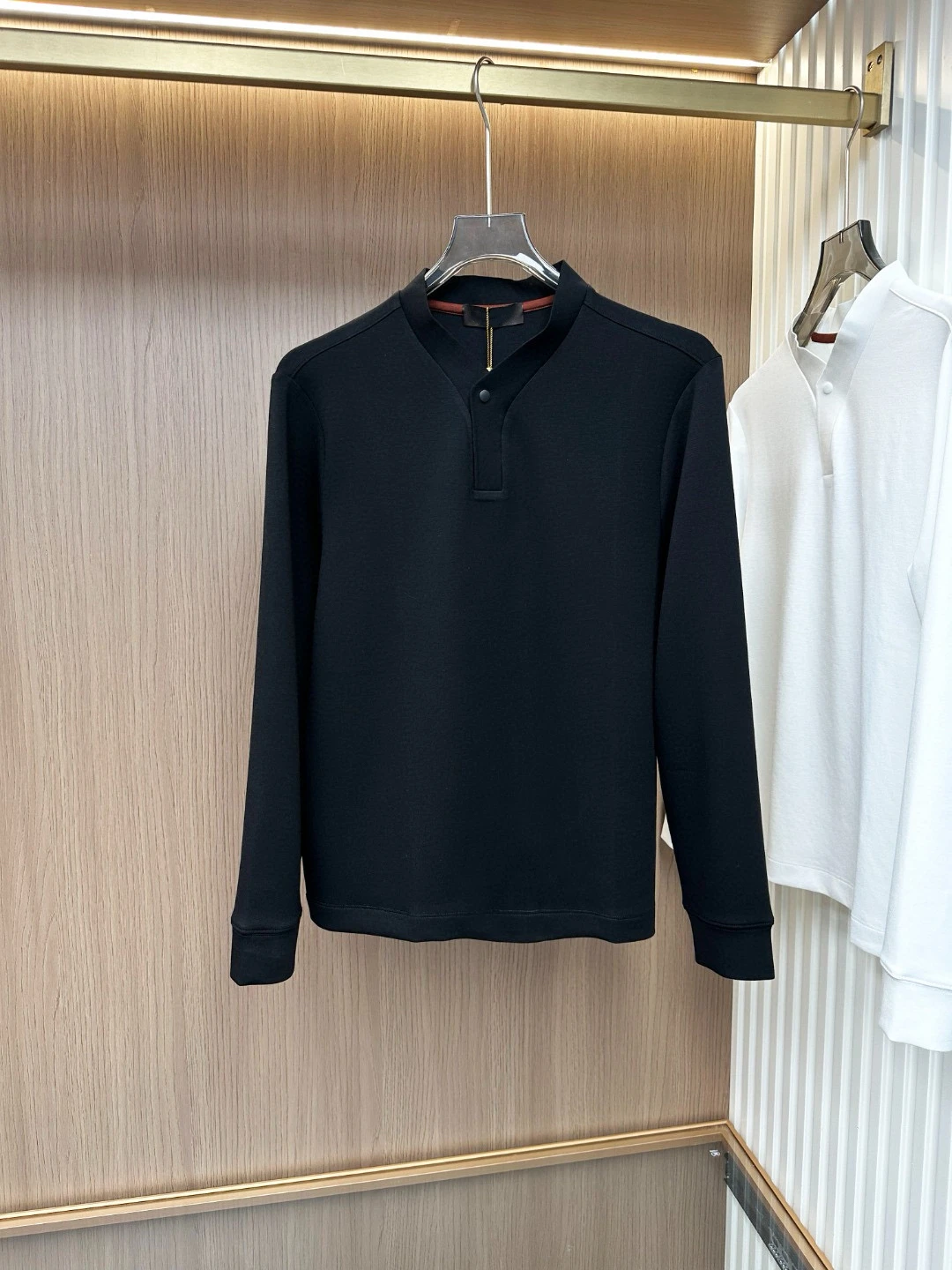 

ntleman Casual Long Sve Cotton T-irt Stand Collar Base Layer Men's Autumn Winter Faion Urban Sle Comfortable Fit
