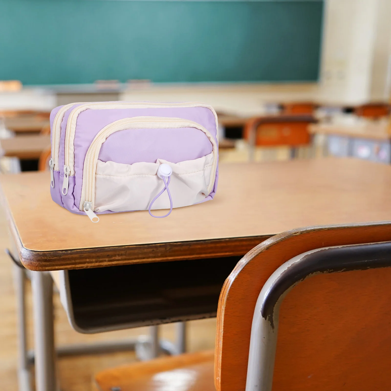 

Pencil Case Large Capacity Washable Multi Use Stylish Girls Aesthetic Cute Teen Purple Kawaii School Supplies Office Pen Pouch