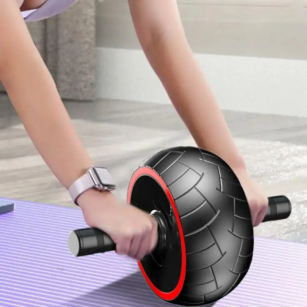 Non-slip Abdominal Roller Strong Load Bearing Automatic Rebound Abdominal Abdominal Trainer No Noise Abdominal Wheel