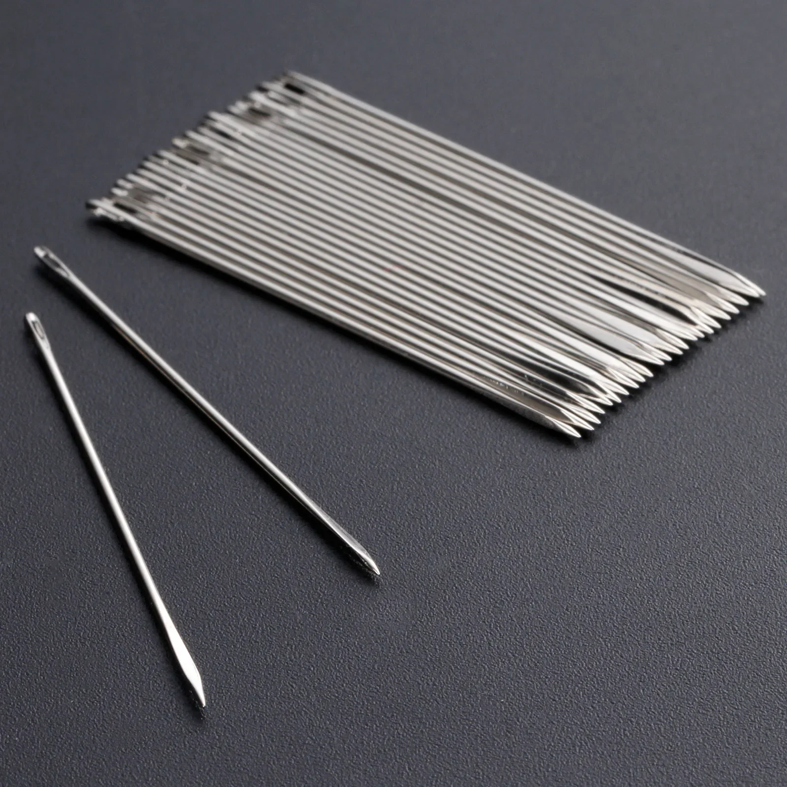 25Pcs Hand Needles Leather Sewing Stitching for Crafts DIY Manual Sewing Dedicated Stainless Steel Triangular Needle 4.5cm/4cm