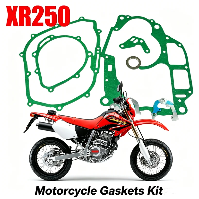 Motorcycle Gaskets for Honda Sundiro Jialing for 73mm XR250R XR250 XLR250 CBX250 (88-95) Engine Cylinder Crankcase Gasket Kit