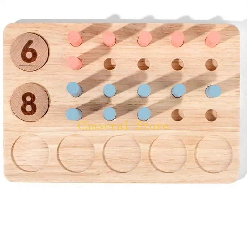 E7ce educatief hout tellen pinnenspel voor kinderen hands-on leergoed speelgoed vroege educatie onderwijs Aid Set