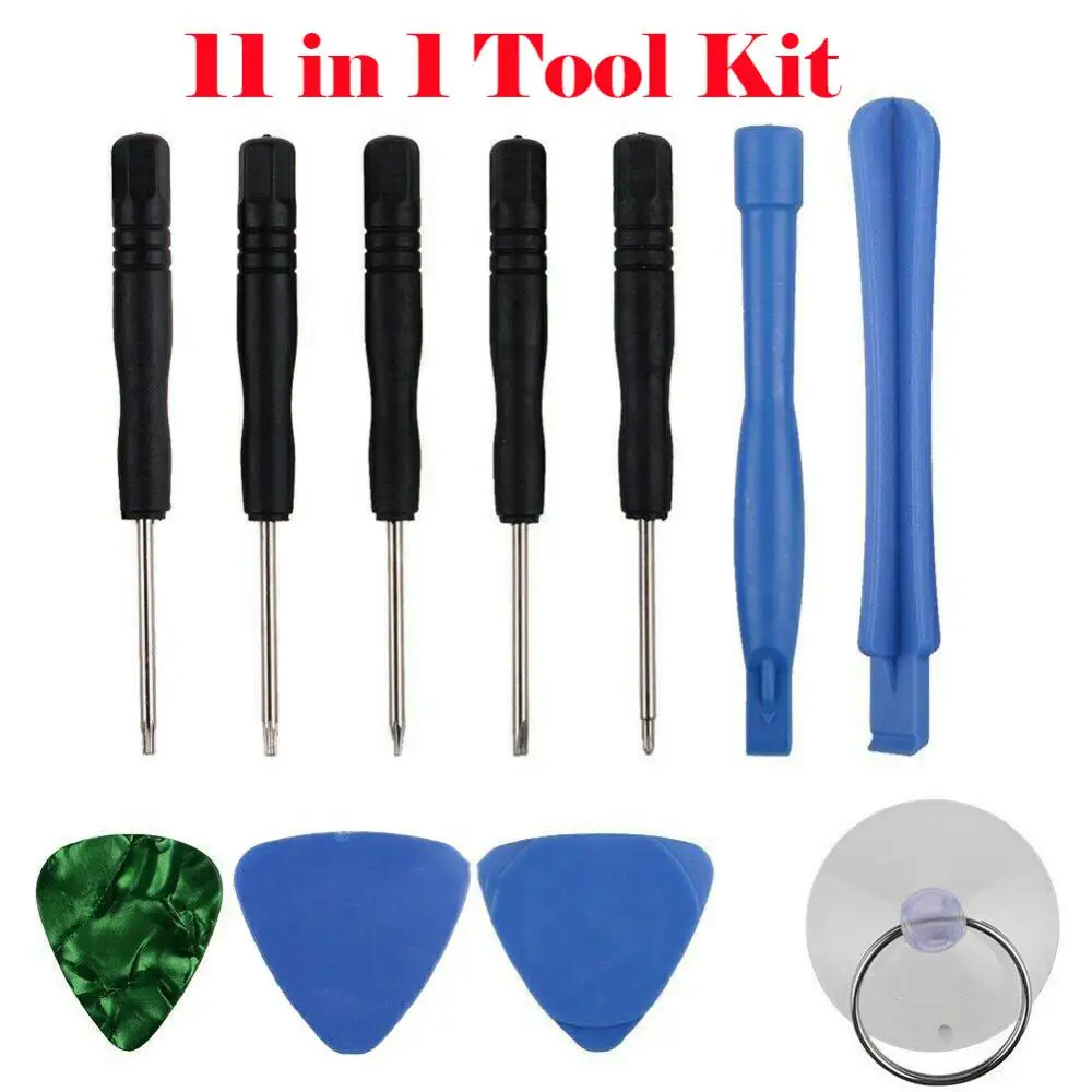Phone 11Pcs Mobile Opening Pry Tools Kit Screwdriver Set for i6 5 5S SE