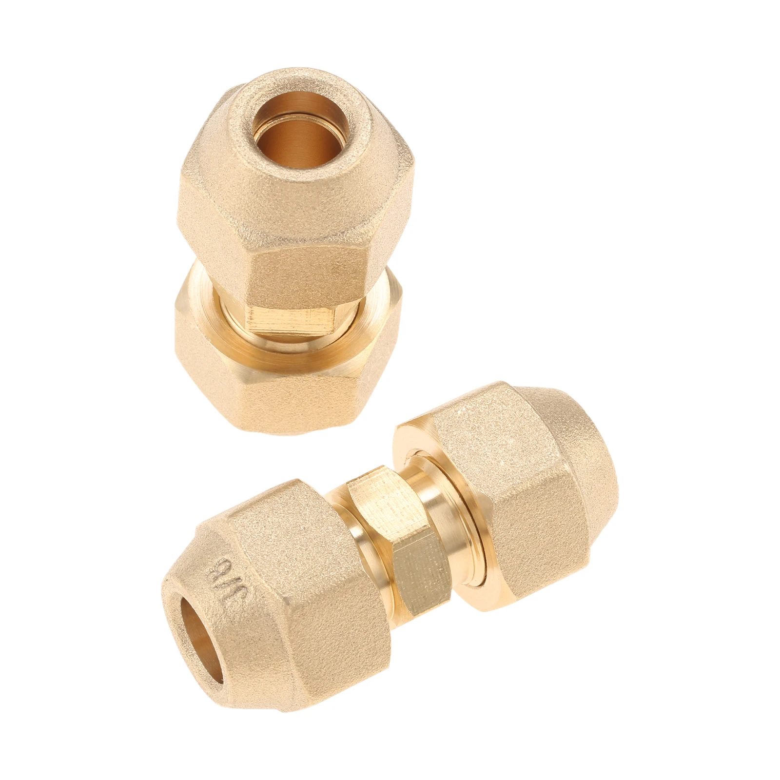 2pcs 3/8 Inch Air Conditioning Copper Pipe Extension fit 9.52mm Pipes Connection Coupling Plumbing Central Heating Cold System