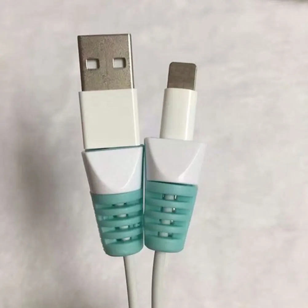 

50Pcs USB Cable Protector Sleeve Strong Cord Protective Cover for Data Line Universal Fit No Damage Removal Colored Set