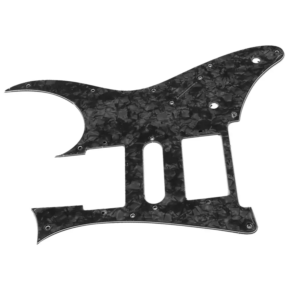 Black Pearl Electric Guitar Pickguard HSH Three Coil Protection Plate for Ibanez RG 350 DX Accessory