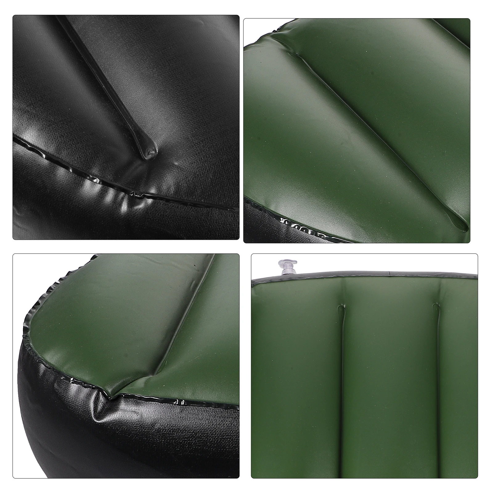 

Green Inflatable Seat Cushion Non Deform Lightweight Water Rafting Gift Comfortable Practical PVC Compact Size