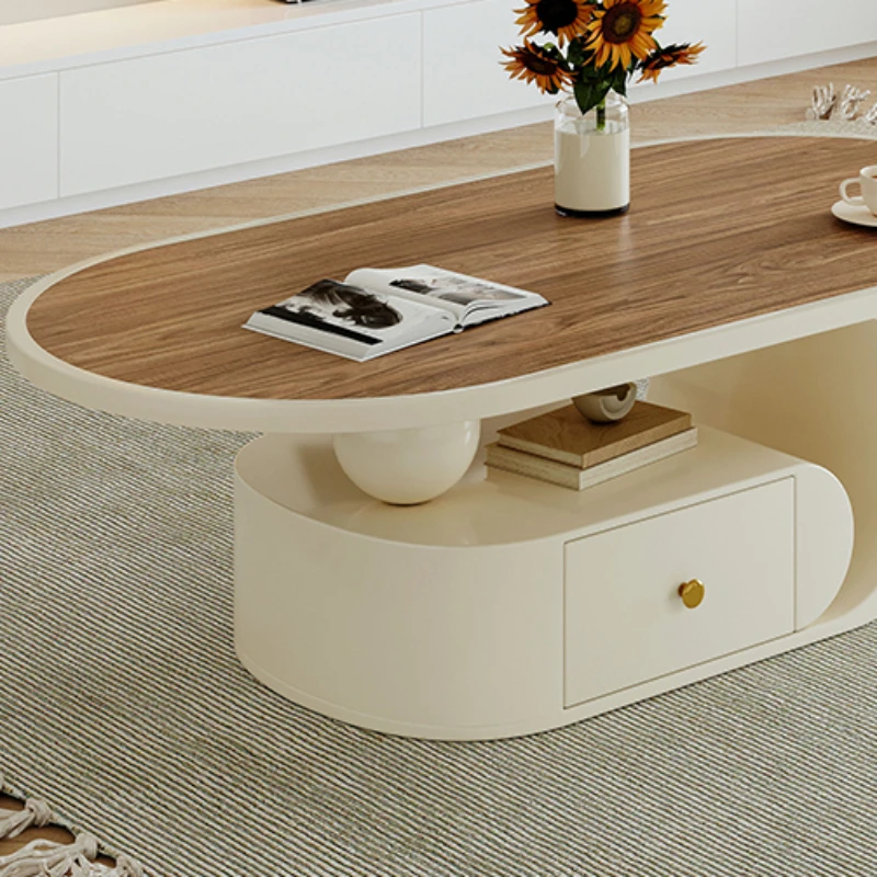 Laci ruang tamu meja kopi Nordik Kawaii penyimpanan Modern meja kopi desain kamar tidur Tavolino Da Salotto furnitur rumah