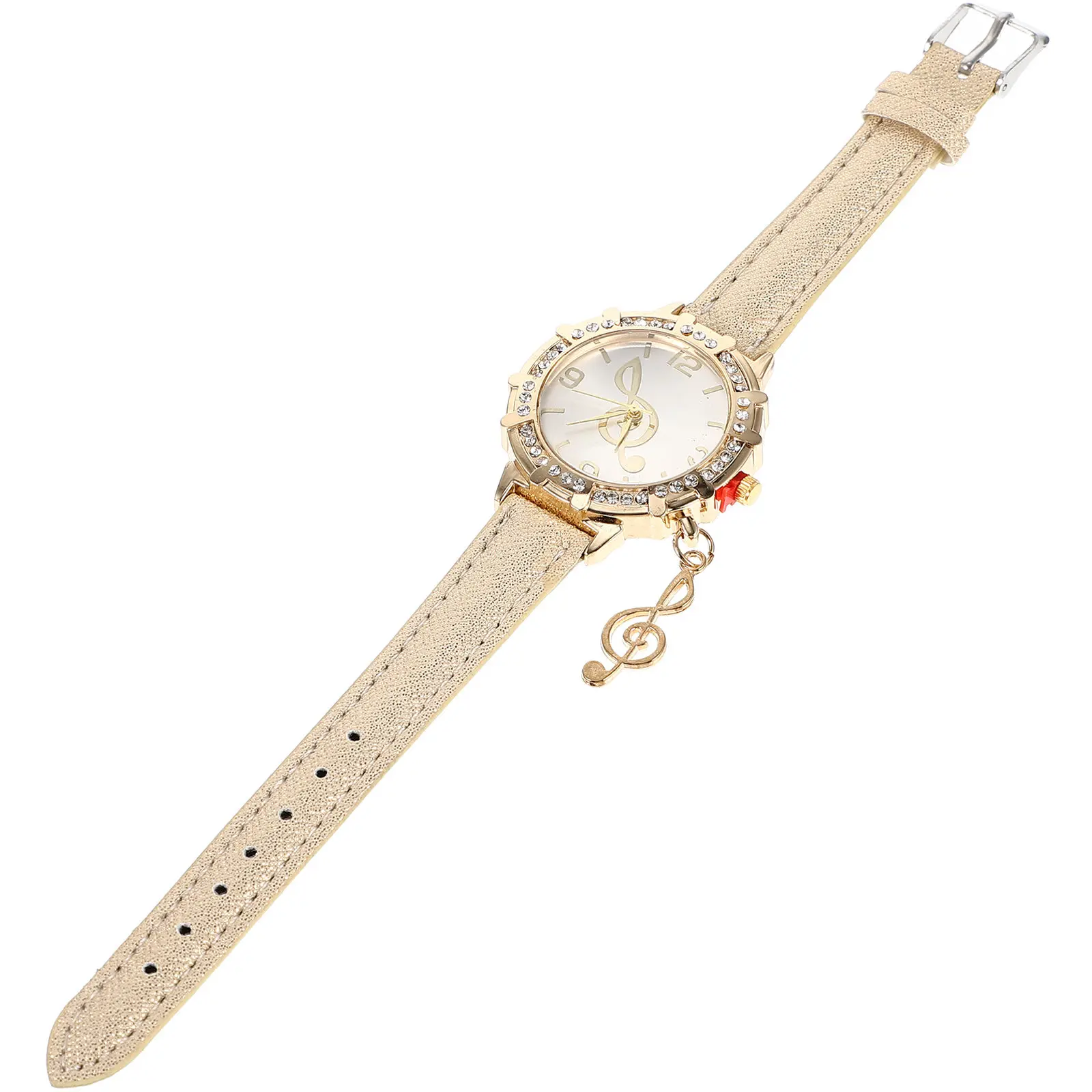 

Women Wristwatch Elegant Shiny Metal Design Adjustable Accurate Quartz Watch for Daily Wear School Party Dating Gift