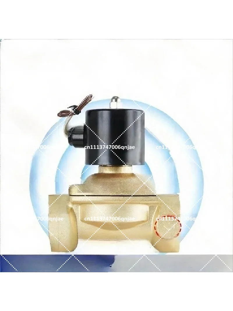 2W160 15 NC All-Copper Solenoid Valve AC220V DC24V 2/4/6 Ports 1 Inch 2 Inch
