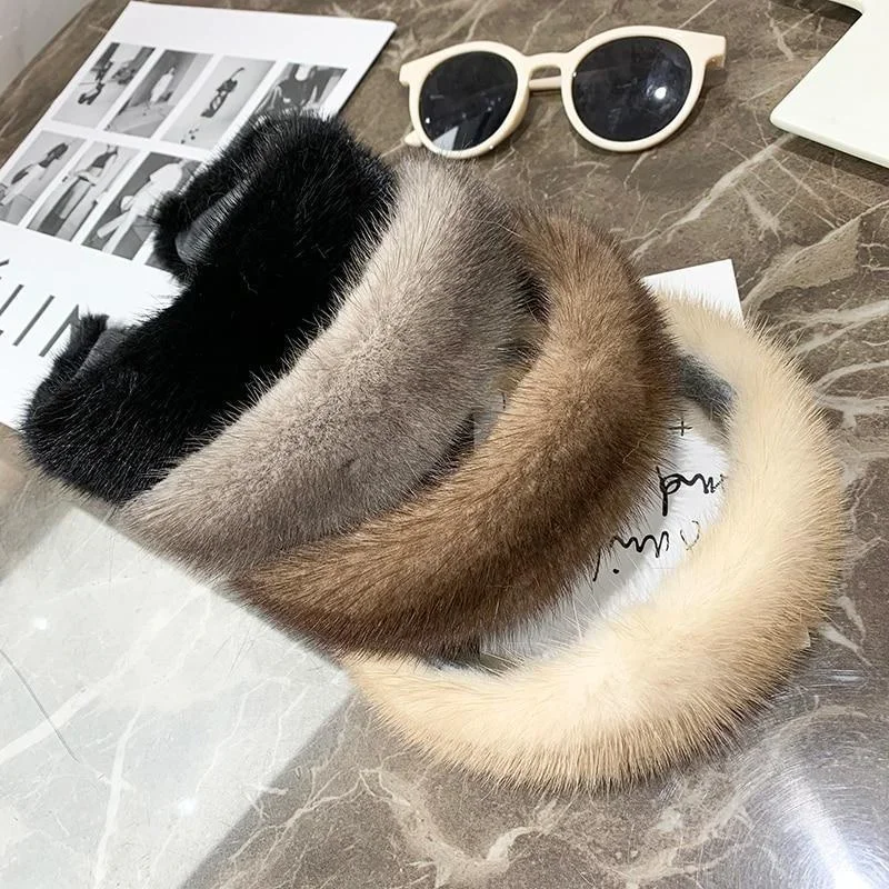 

High Quality Widened Thickened Plush Hair Bands Women's Fashionable Temperament Hairs Bands for Girls Elegant High-end Headwear