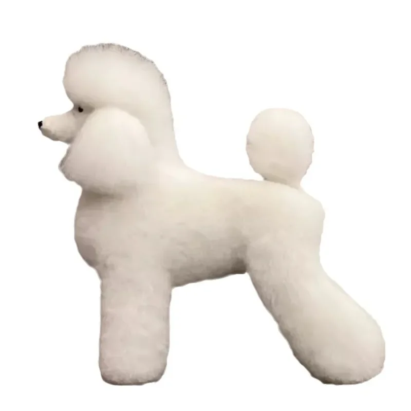 Pet Grooming Practice Fake Fur Teddy Poodle Fake Dog Model Fake Hair Full Body Hair Fiber Material